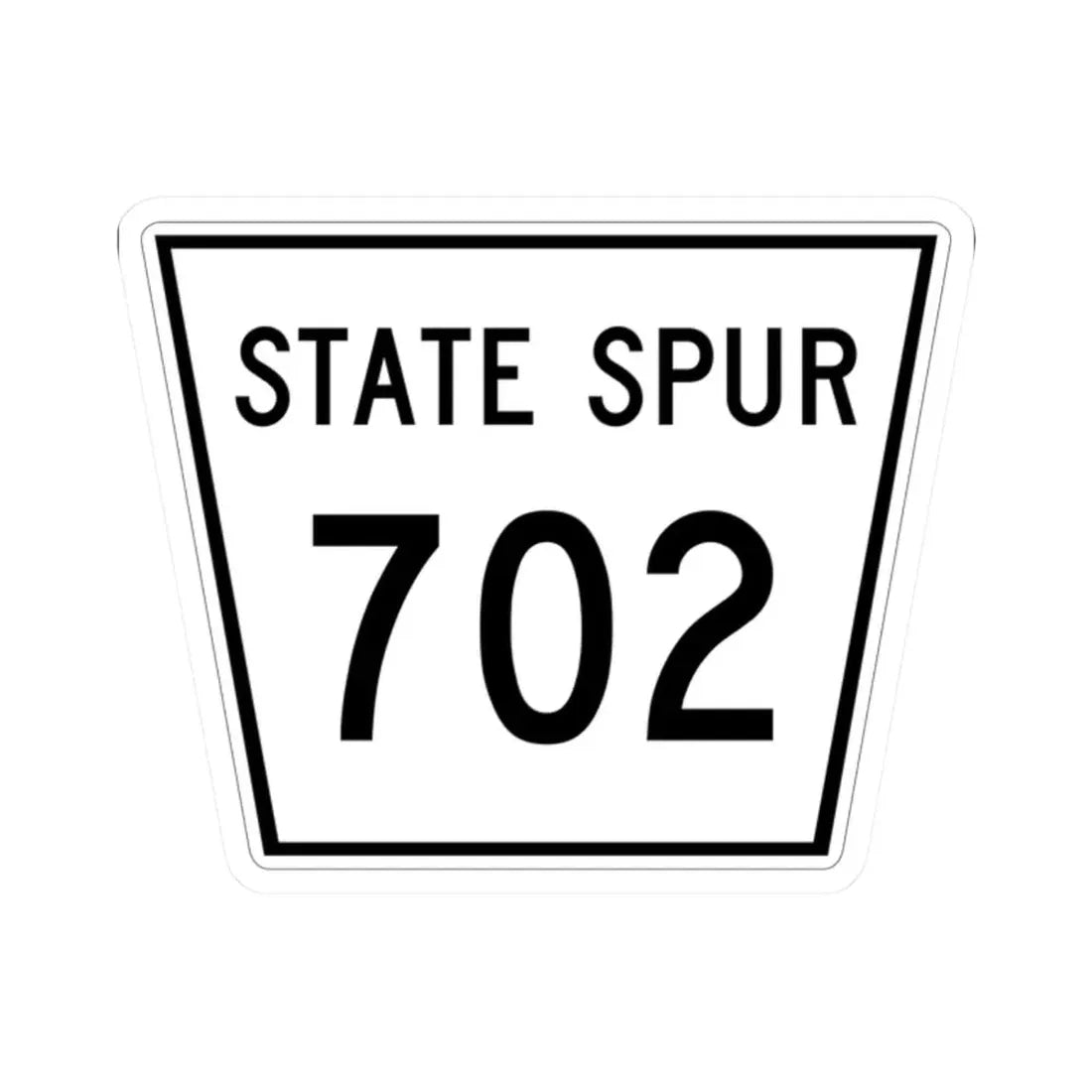 Nebraska State Spur 702 (Nebraska) (Road Sign) STICKER Vinyl Kiss-Cut Decal 2 Inch White - The Sticker Space