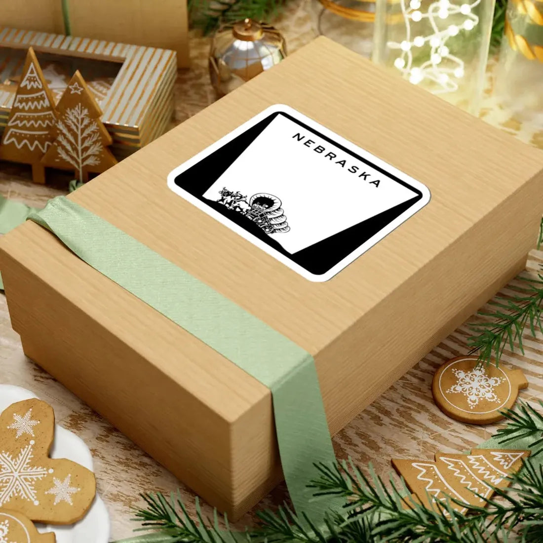 Nebraska wide state highway marker (Nebraska) (Road Sign) STICKER Vinyl Kiss-Cut Decal - The Sticker Space