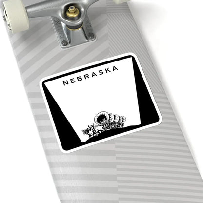 Nebraska wide state highway marker (Nebraska) (Road Sign) STICKER Vinyl Kiss-Cut Decal - The Sticker Space
