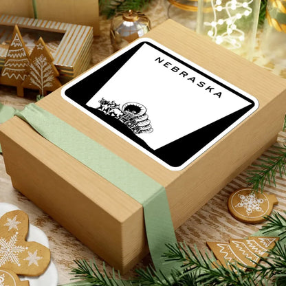 Nebraska wide state highway marker (Nebraska) (Road Sign) STICKER Vinyl Kiss-Cut Decal - The Sticker Space