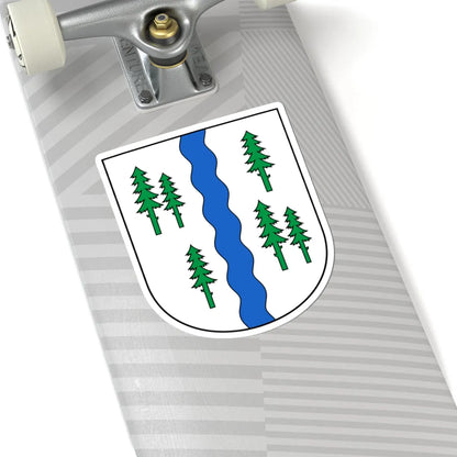 Neckertal-blazon (Switzerland) (Coat of Arms) STICKER Vinyl Kiss-Cut Decal - The Sticker Space