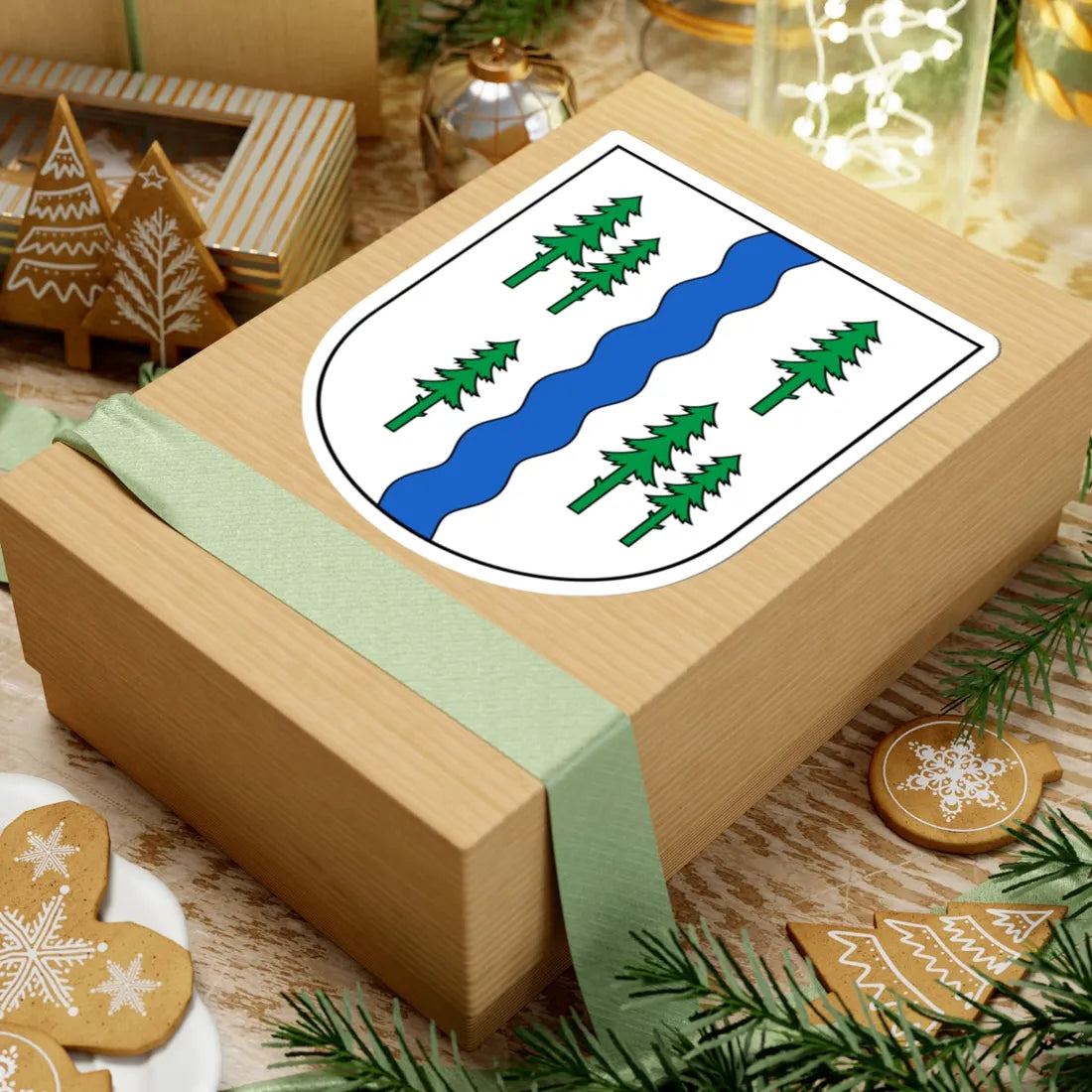 Neckertal-blazon (Switzerland) (Coat of Arms) STICKER Vinyl Kiss-Cut Decal - The Sticker Space