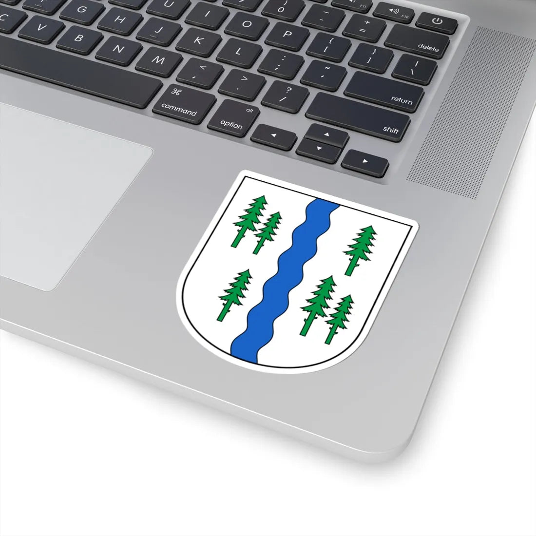 Neckertal-blazon (Switzerland) (Coat of Arms) STICKER Vinyl Kiss-Cut Decal - The Sticker Space