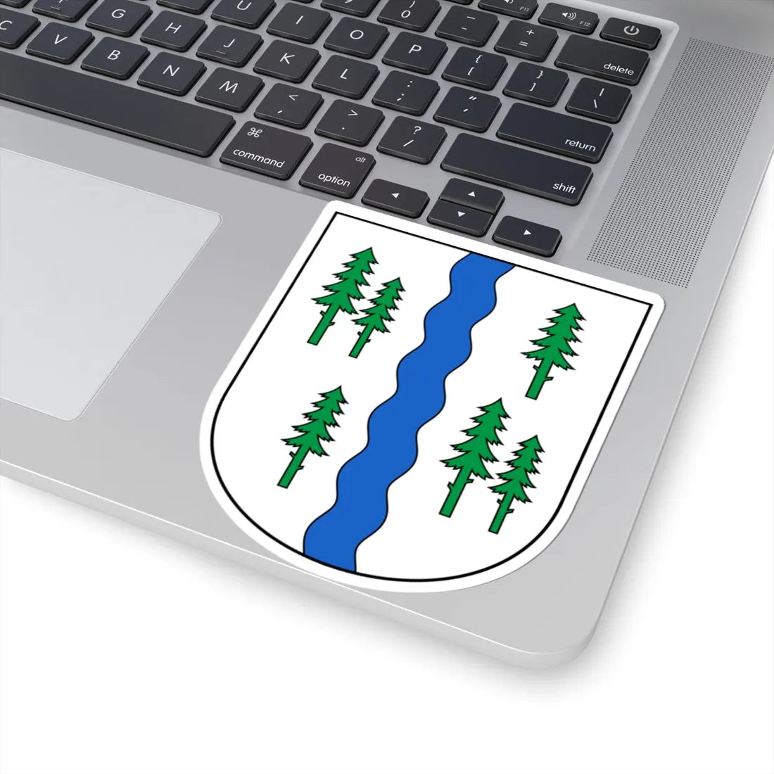 Neckertal-blazon (Switzerland) (Coat of Arms) STICKER Vinyl Kiss-Cut Decal - The Sticker Space