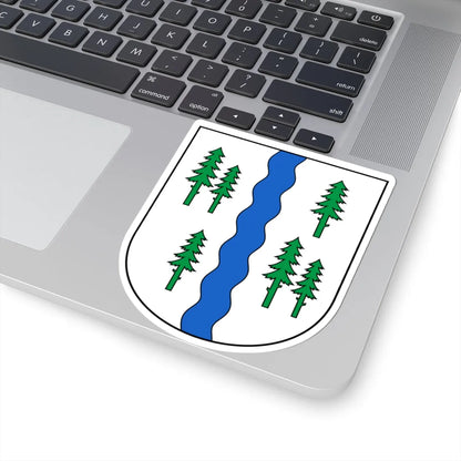 Neckertal-blazon (Switzerland) (Coat of Arms) STICKER Vinyl Kiss-Cut Decal - The Sticker Space