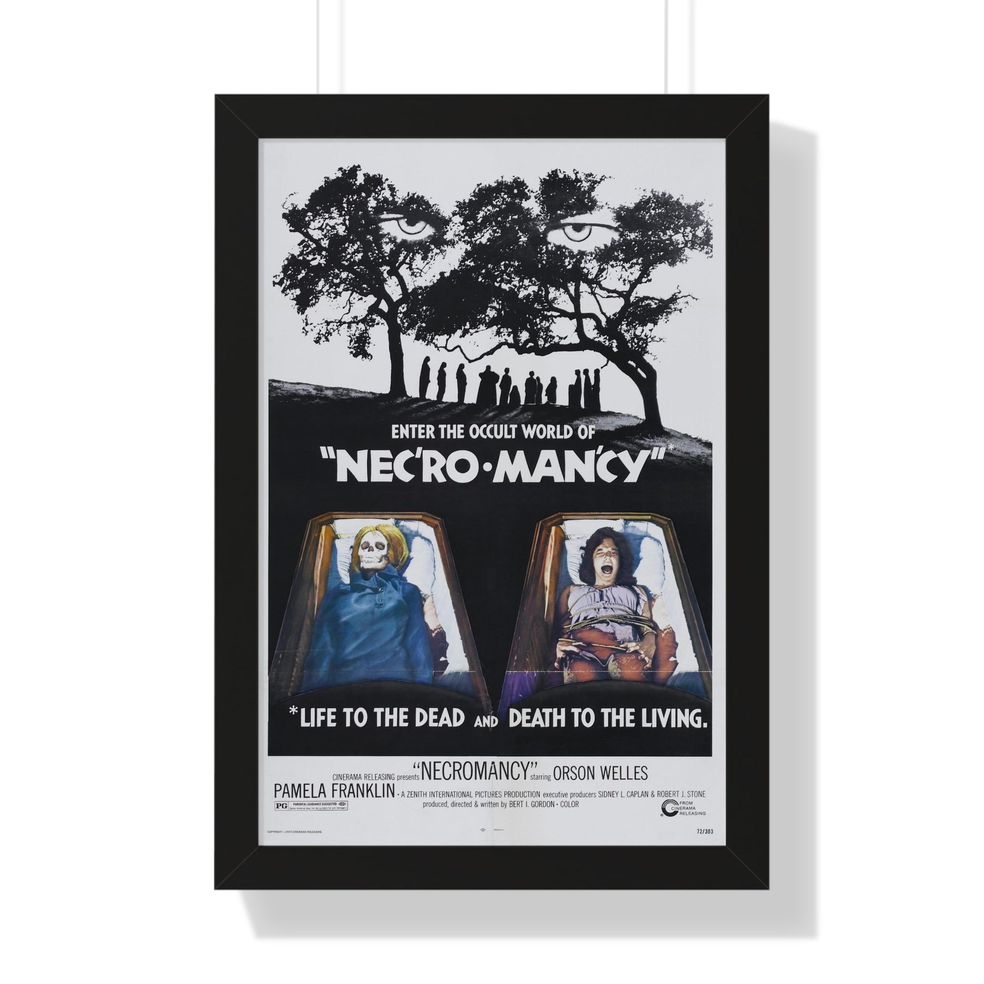 NECROMANCY 1972 - Framed Movie Poster-16″ x 24″-The Sticker Space