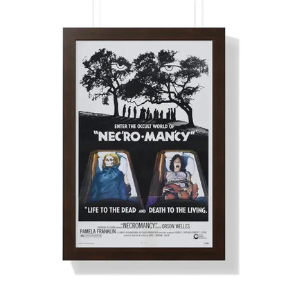 NECROMANCY 1972 - Framed Movie Poster 16″ x 24″ Walnut - The Sticker Space