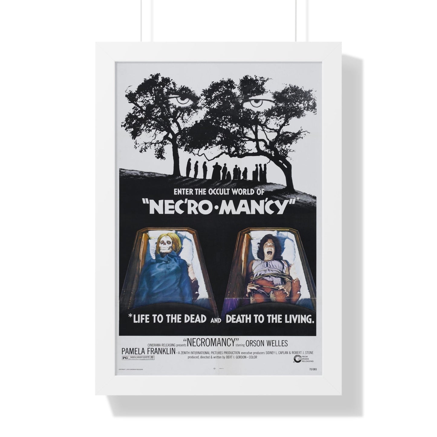 NECROMANCY 1972 - Framed Movie Poster-16″ x 24″-The Sticker Space