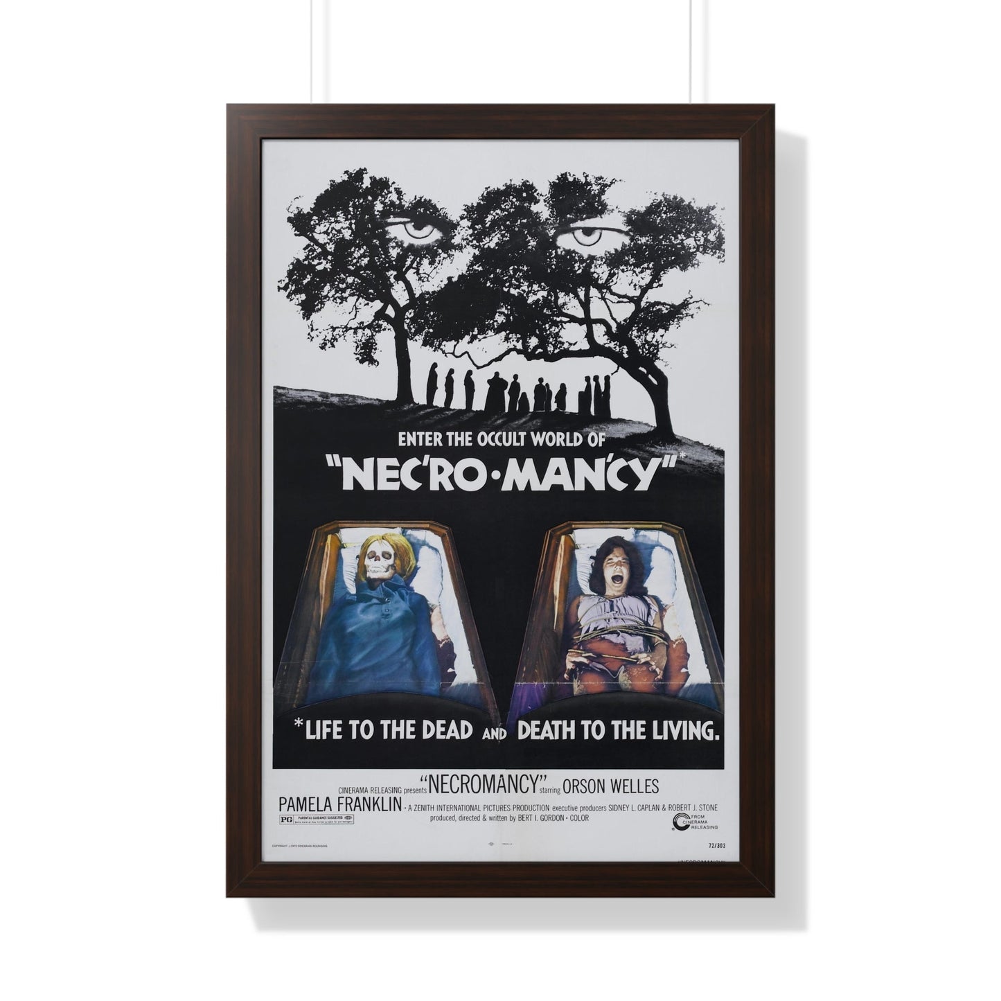 NECROMANCY 1972 - Framed Movie Poster-20" x 30"-The Sticker Space