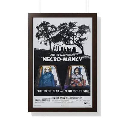 NECROMANCY 1972 - Framed Movie Poster 20" x 30" Walnut - The Sticker Space