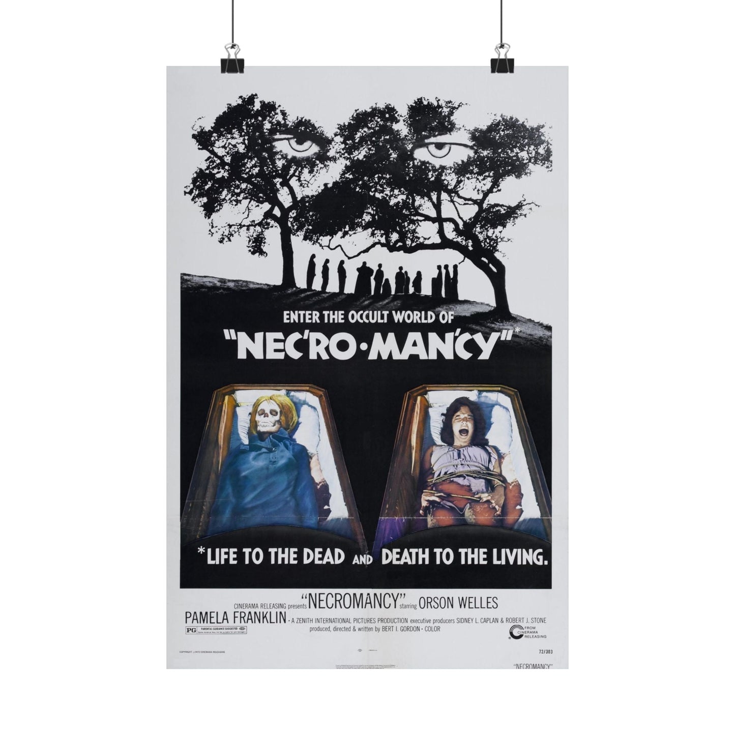 NECROMANCY 1972 - Paper Movie Poster-12″ x 18″-The Sticker Space