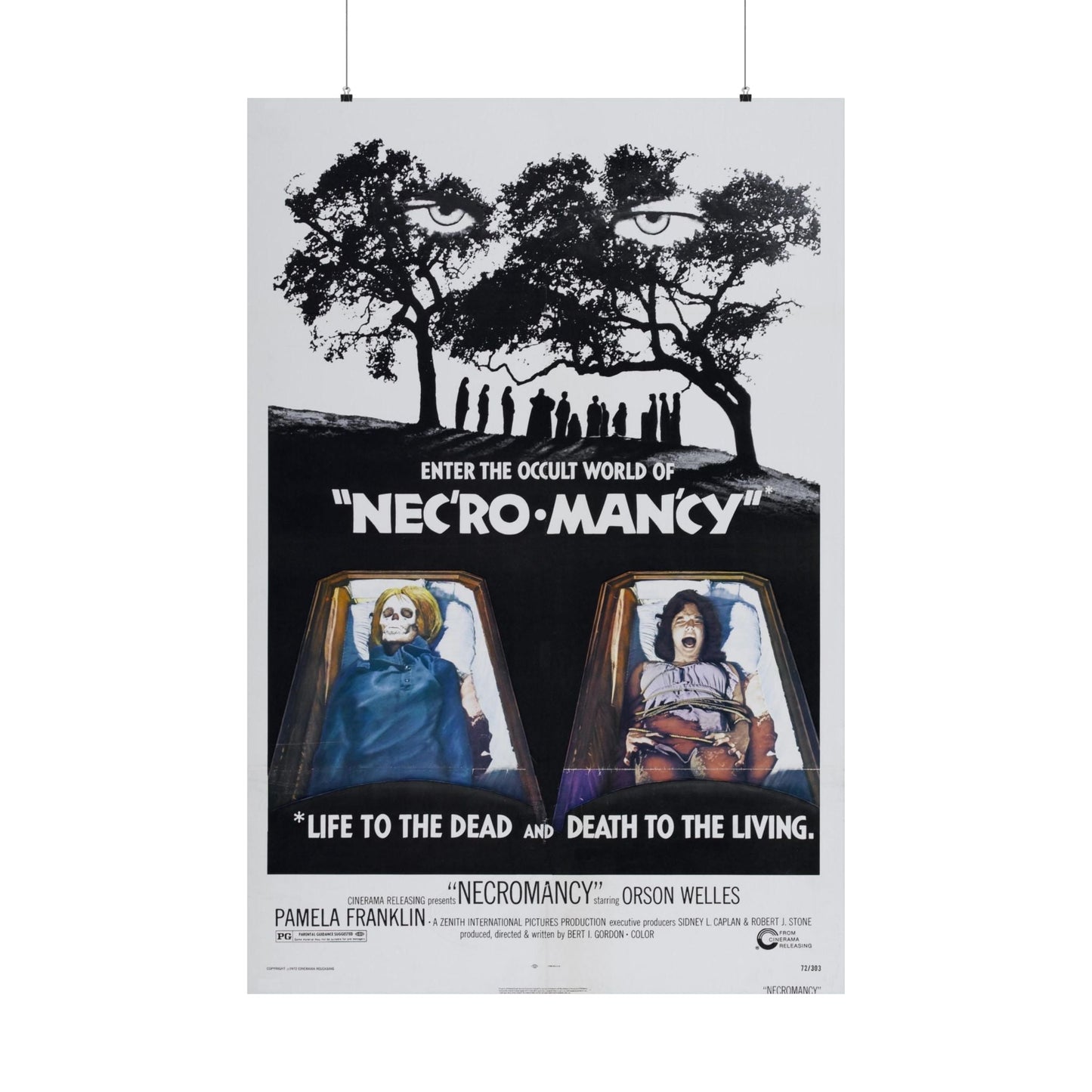 NECROMANCY 1972 - Paper Movie Poster-36" x 54"-The Sticker Space