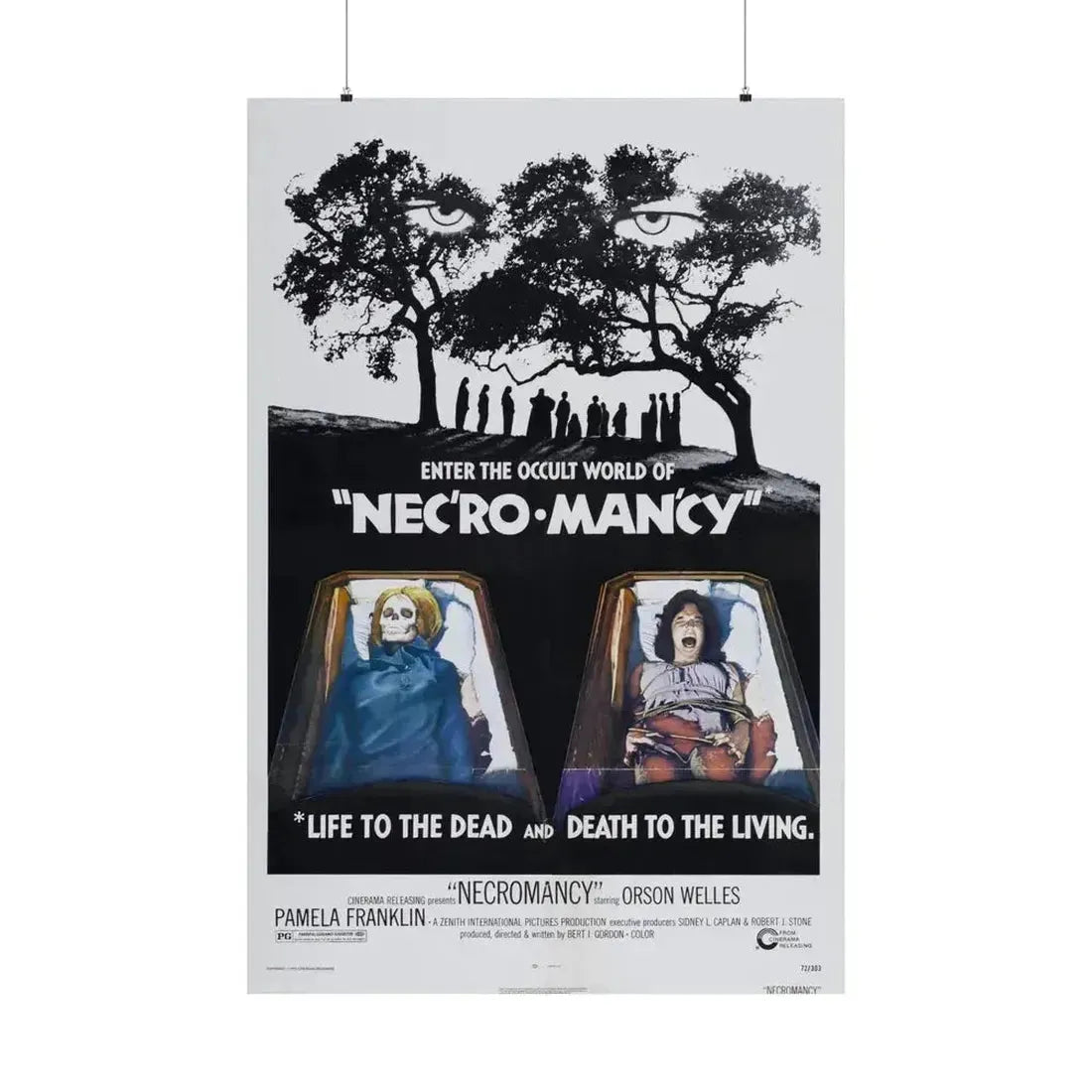 NECROMANCY 1972 - Paper Movie Poster 36" x 54" Matte - The Sticker Space