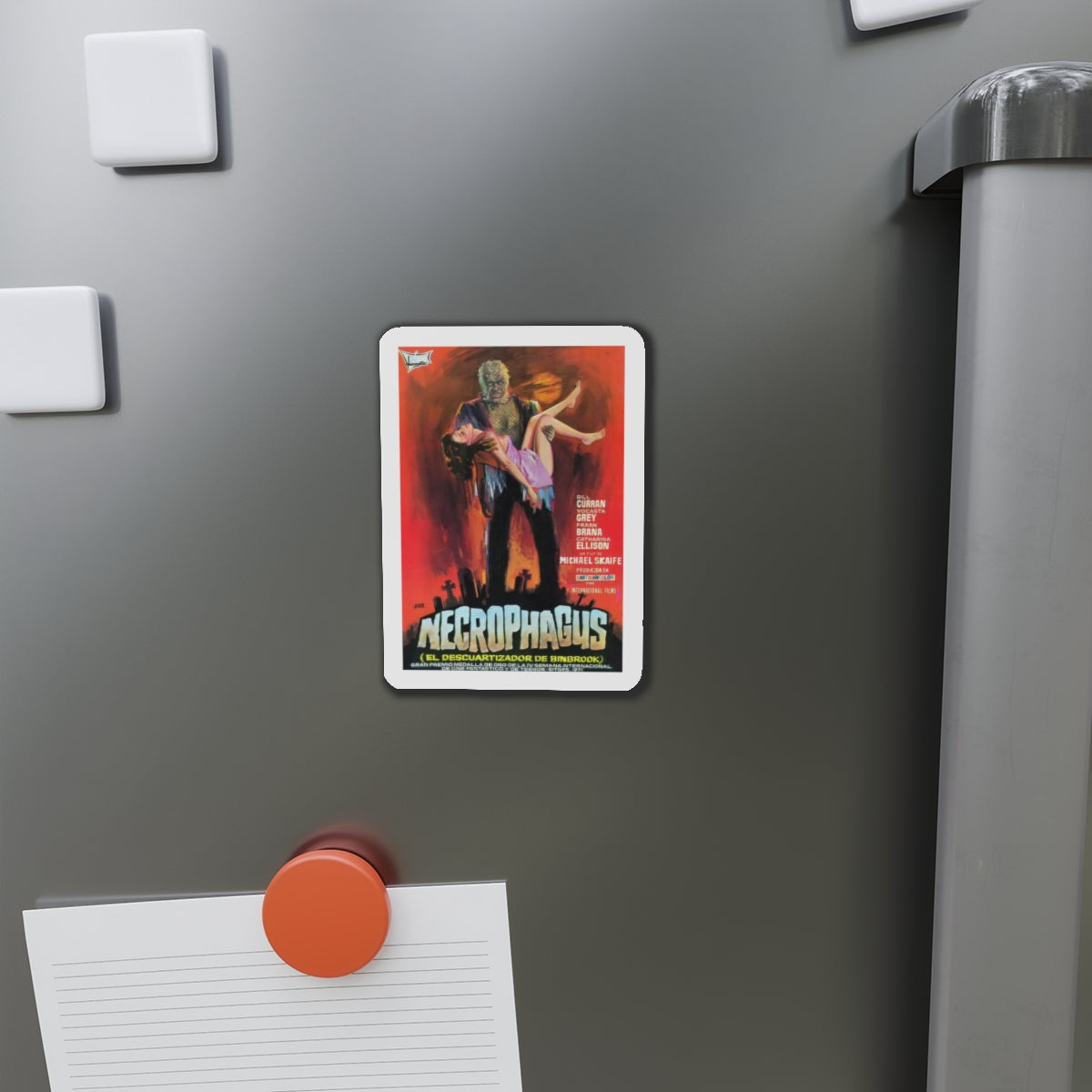 NECROPHAGUS (GRAVEYARD OF HORROR) 1971 Movie Poster - Refrigerator Magnet-The Sticker Space