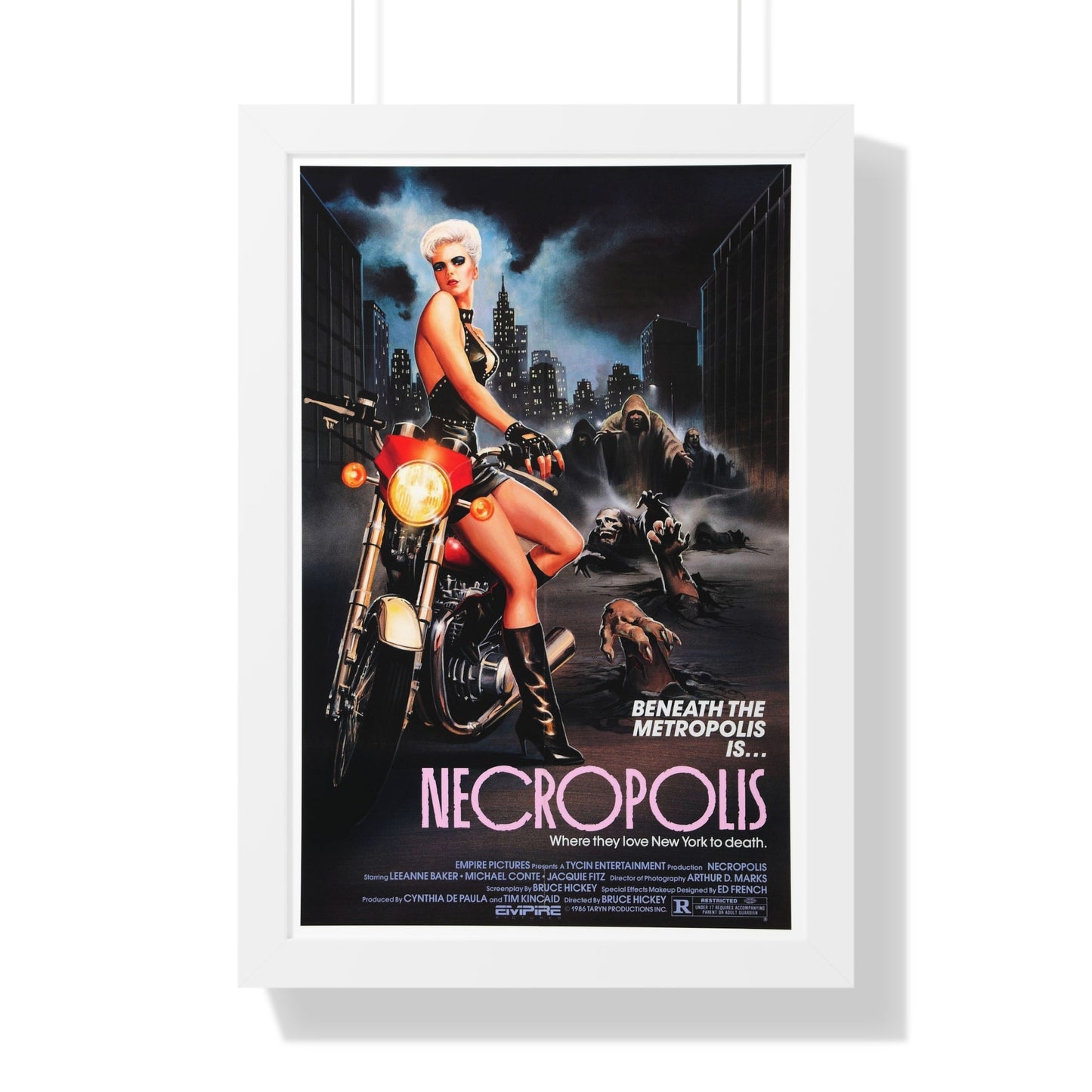 NECROPOLIS 1986 - Framed Movie Poster-16″ x 24″-The Sticker Space