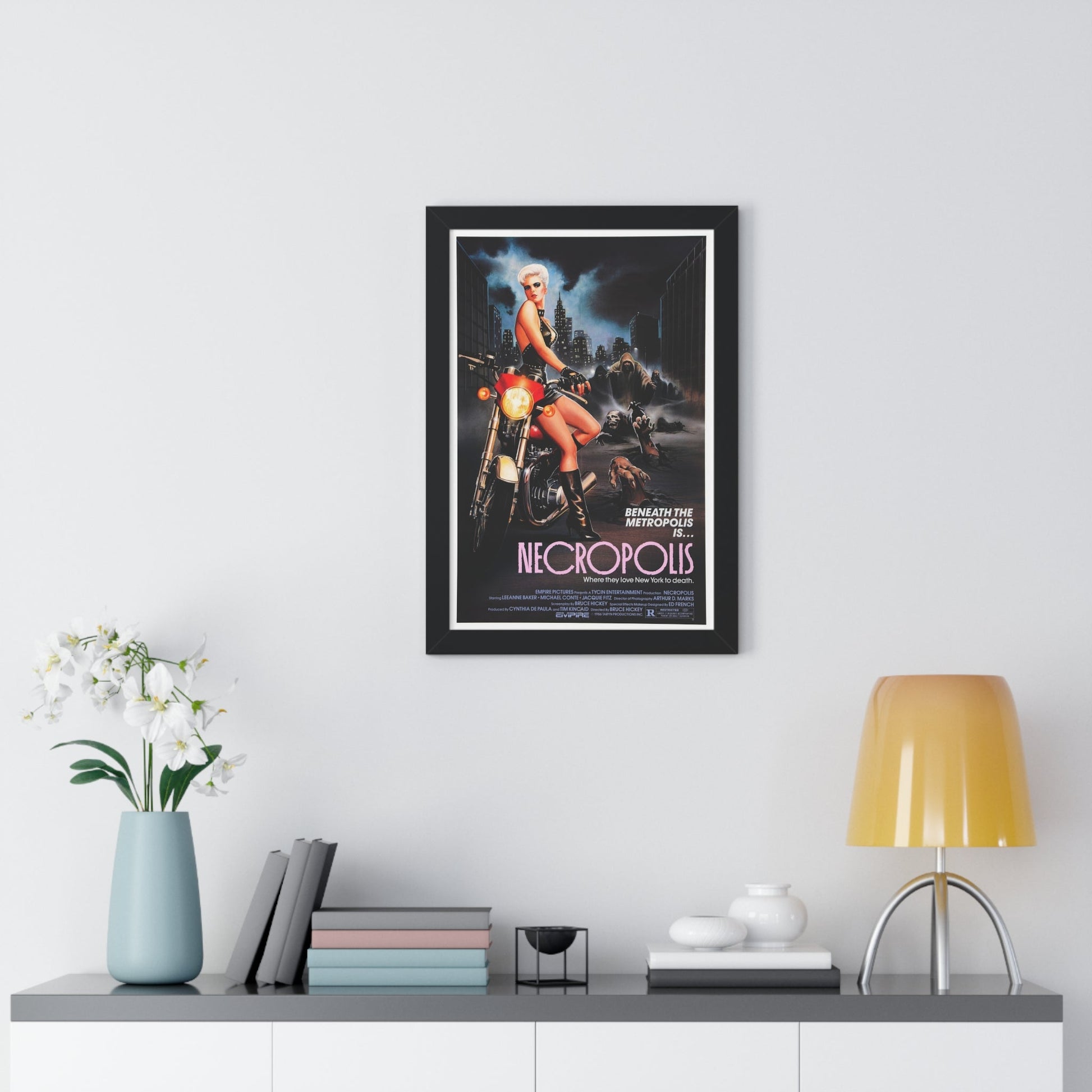 NECROPOLIS 1986 - Framed Movie Poster-The Sticker Space