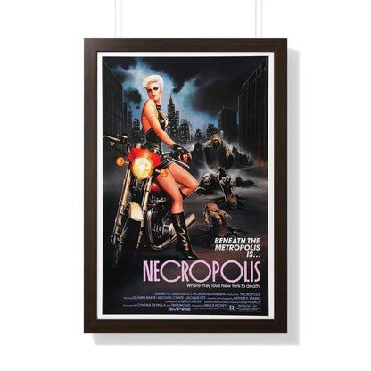 NECROPOLIS 1986 - Framed Movie Poster - The Sticker Space