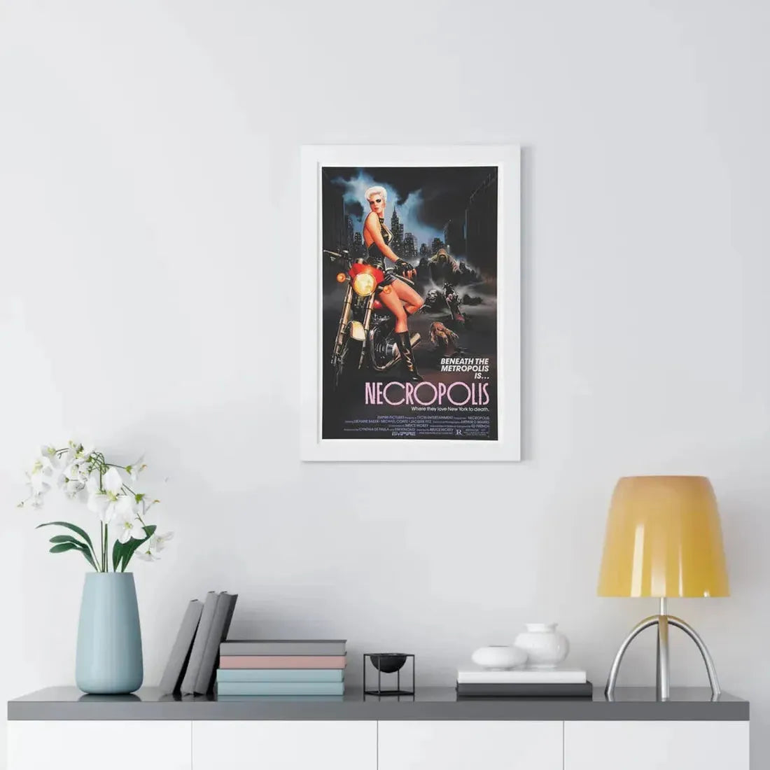 NECROPOLIS 1986 - Framed Movie Poster - The Sticker Space