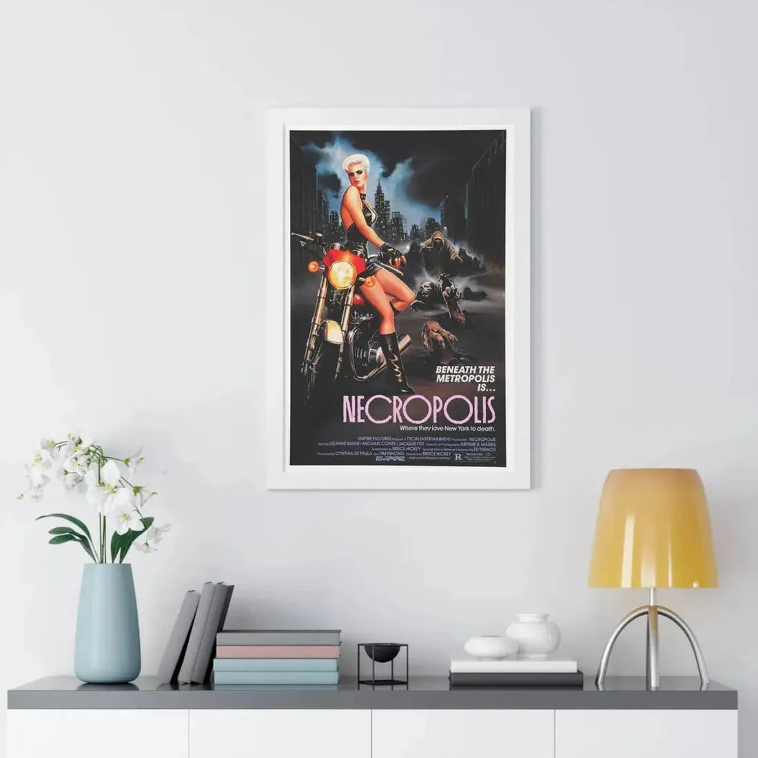 NECROPOLIS 1986 - Framed Movie Poster - The Sticker Space