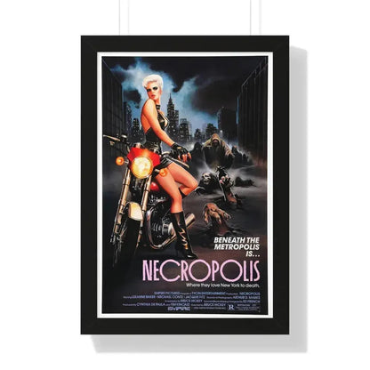 NECROPOLIS 1986 - Framed Movie Poster - The Sticker Space