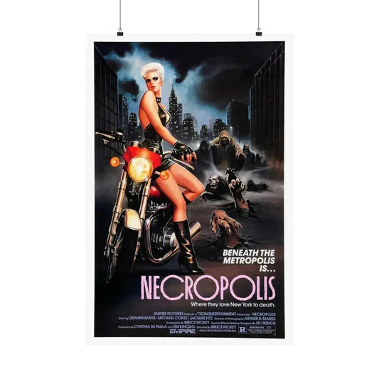 NECROPOLIS 1986 - Paper Movie Poster 24″ x 36″ Matte - The Sticker Space