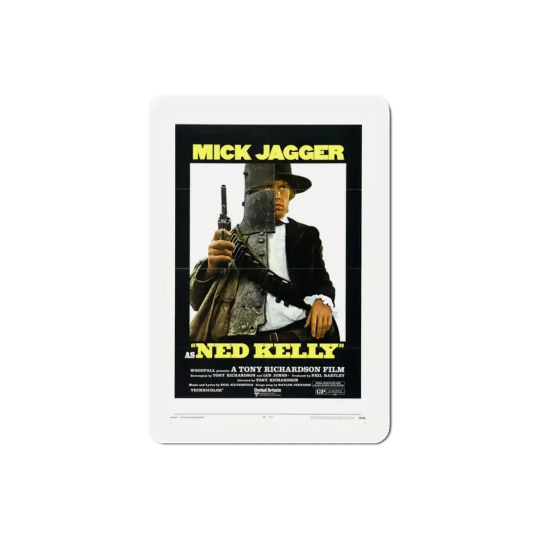 Ned Kelly 1970 Movie Poster Refrigerator Magnet 2 Inch - The Sticker Space