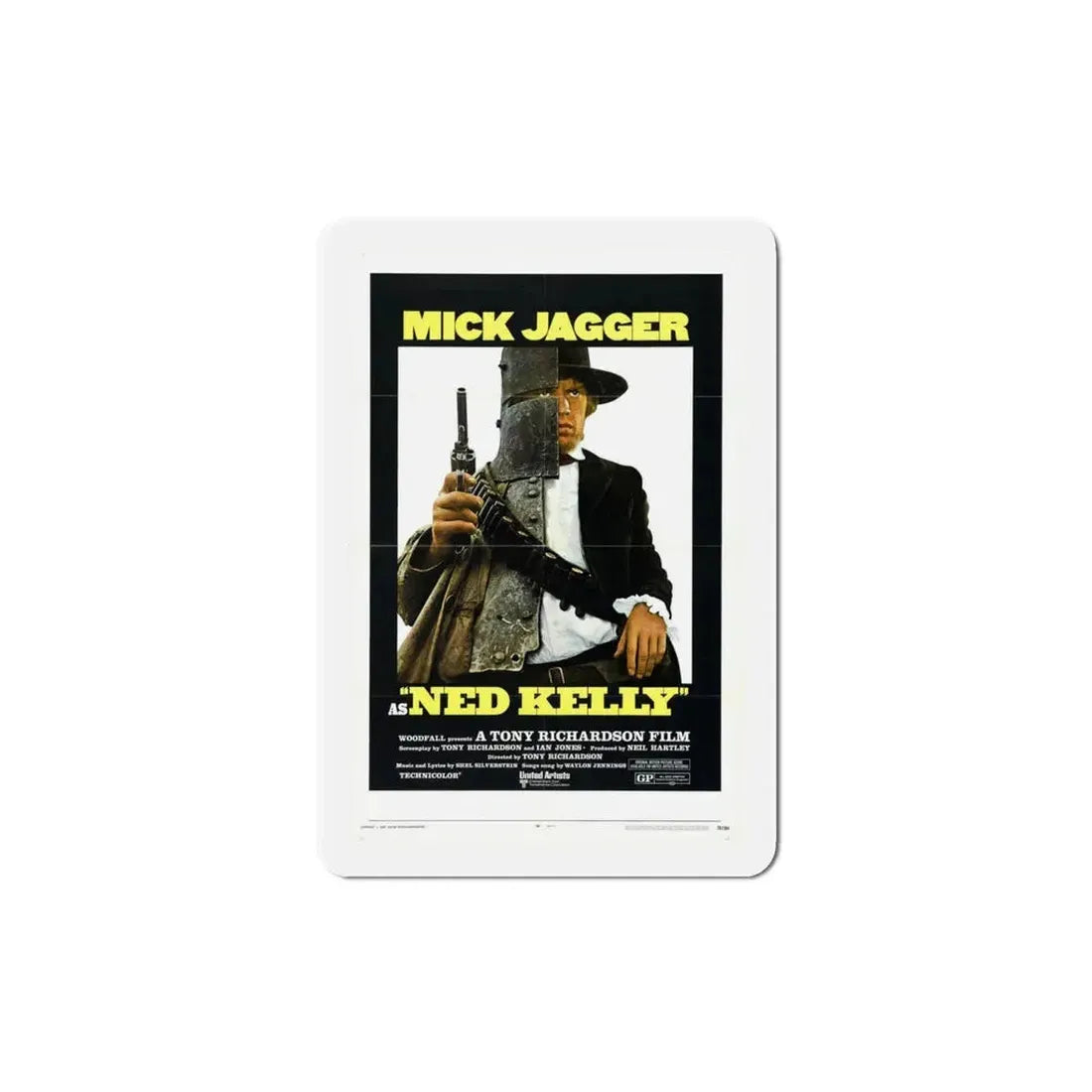 Ned Kelly 1970 Movie Poster Refrigerator Magnet 4 Inch - The Sticker Space