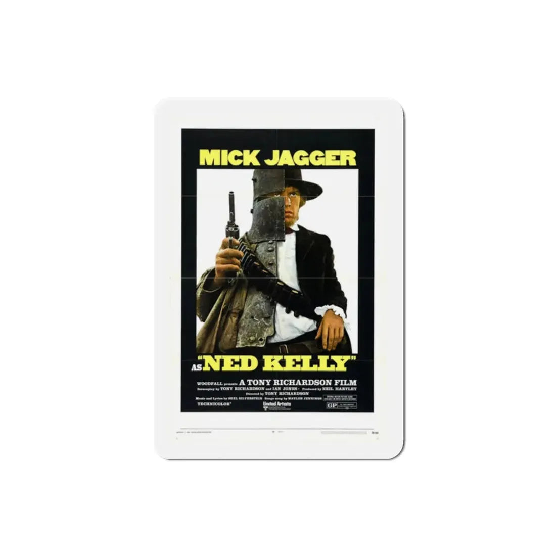 Ned Kelly 1970 Movie Poster Refrigerator Magnet - The Sticker Space