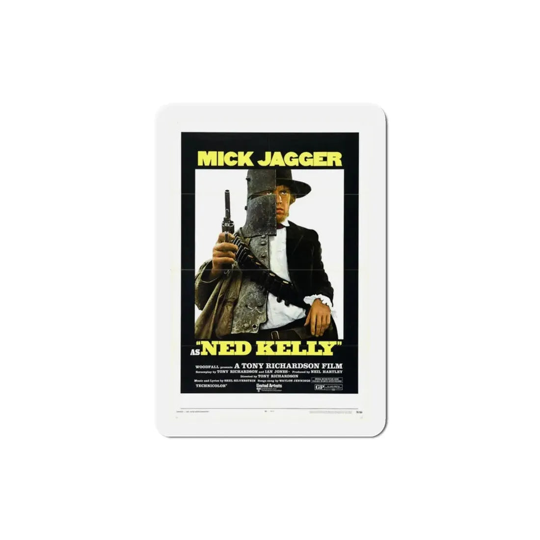 Ned Kelly 1970 Movie Poster Refrigerator Magnet - The Sticker Space
