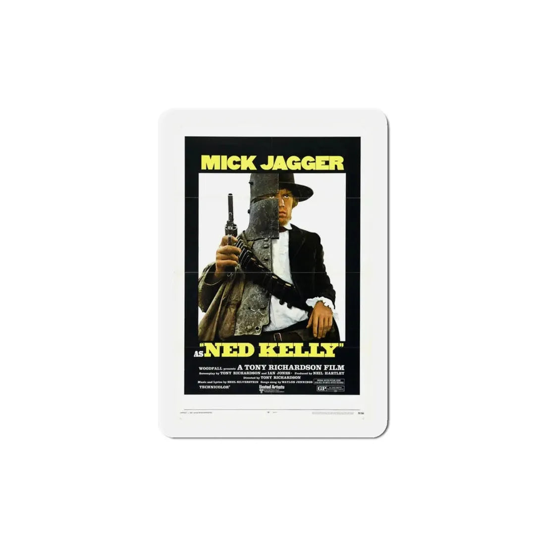Ned Kelly 1970 Movie Poster Refrigerator Magnet - The Sticker Space