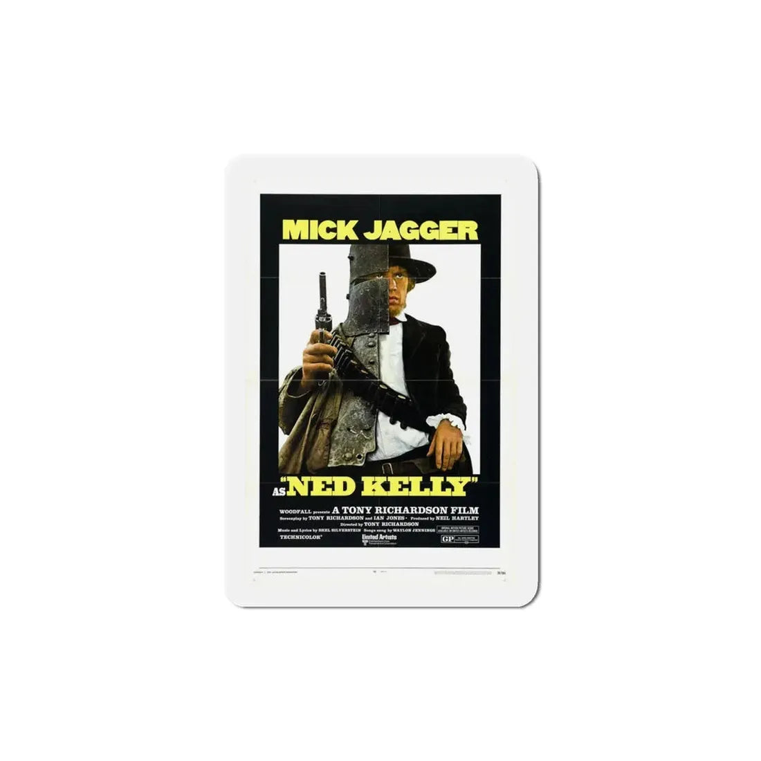 Ned Kelly 1970 Movie Poster Refrigerator Magnet - The Sticker Space