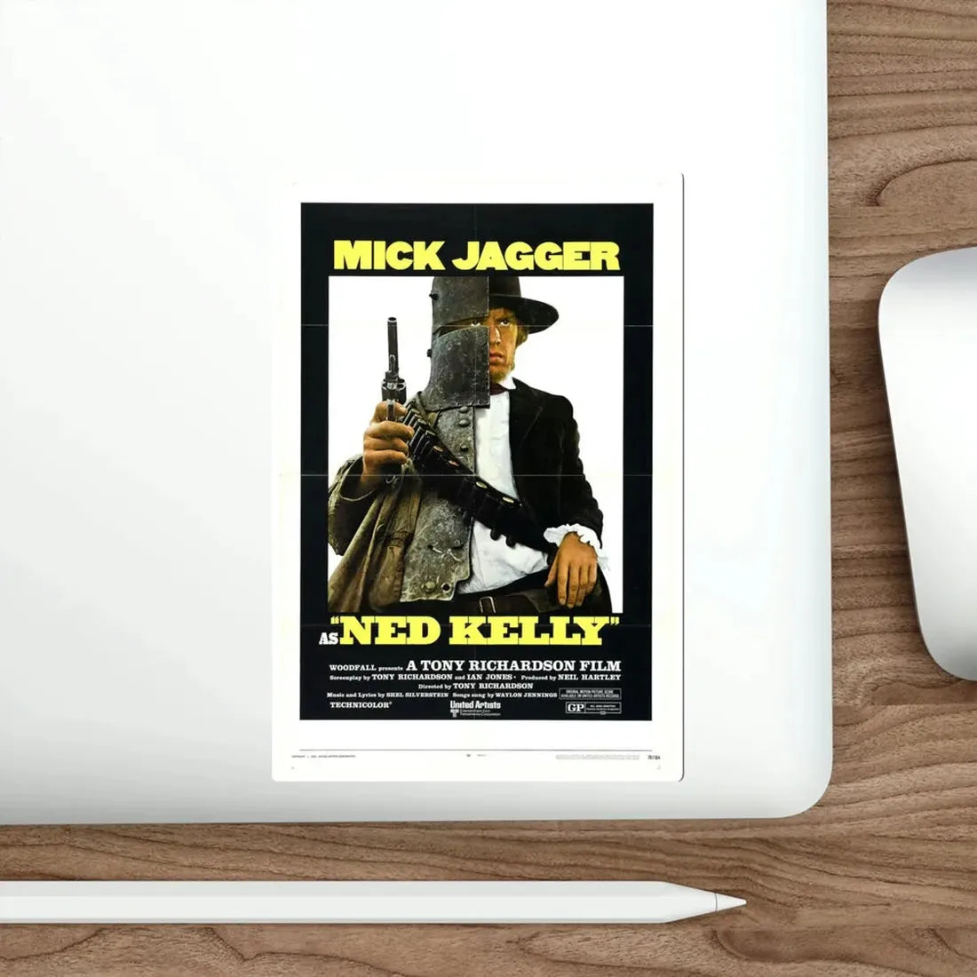 Ned Kelly 1970 Movie Poster STICKER Vinyl Die-Cut Decal - The Sticker Space