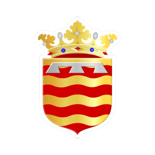 Nederhorst den Berg wapen (Netherlands) (Coat of Arms) STICKER Vinyl Kiss-Cut Decal 2 Inch White - The Sticker Space