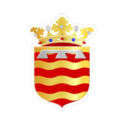 Nederhorst den Berg wapen (Netherlands) (Coat of Arms) STICKER Vinyl Kiss-Cut Decal 3 Inch White - The Sticker Space