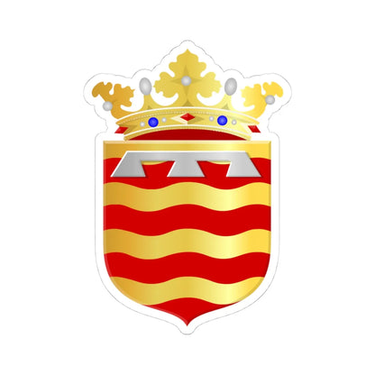 Nederhorst den Berg wapen (Netherlands) (Coat of Arms) STICKER Vinyl Kiss-Cut Decal 4 Inch White - The Sticker Space