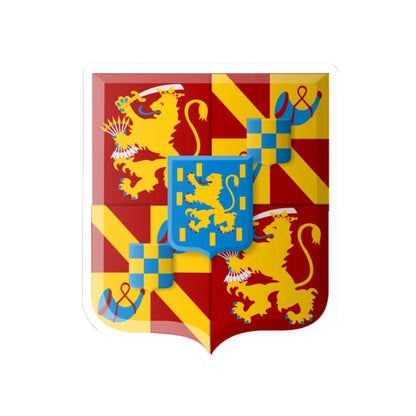 Nederlanden-1813 wapen (Netherlands) (Coat of Arms) STICKER Vinyl Kiss-Cut Decal 3 Inch White - The Sticker Space