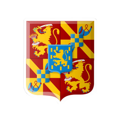 Nederlanden-1813 wapen (Netherlands) (Coat of Arms) STICKER Vinyl Kiss-Cut Decal 4 Inch White - The Sticker Space