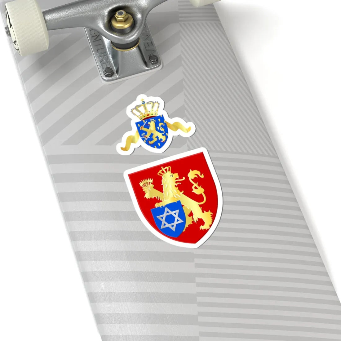 Nederlands-Israëlitisch-Kerkgenootschap wapen (Netherlands) (Coat of Arms) STICKER Vinyl Kiss-Cut Decal - The Sticker Space
