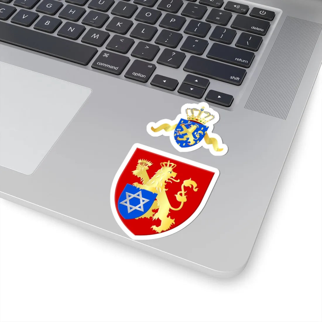 Nederlands-Israëlitisch-Kerkgenootschap wapen (Netherlands) (Coat of Arms) STICKER Vinyl Kiss-Cut Decal - The Sticker Space