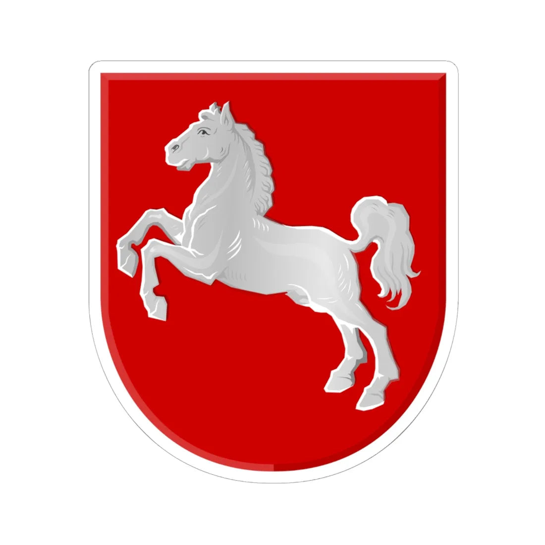 Nedersaksen wapen (Germany) (Coat of Arms) STICKER Vinyl Kiss-Cut Decal 6 Inch White - The Sticker Space
