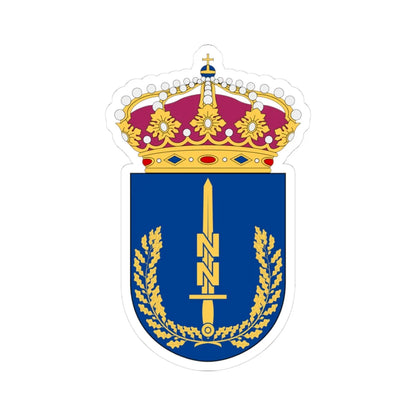 Nedre Norrlands militärområdesstab vapen (Sweden) (Coat of Arms) STICKER Vinyl Kiss-Cut Decal 3 Inch White - The Sticker Space