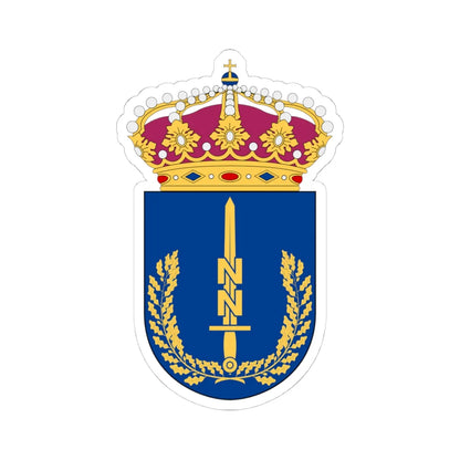 Nedre Norrlands militärområdesstab vapen (Sweden) (Coat of Arms) STICKER Vinyl Kiss-Cut Decal 4 Inch White - The Sticker Space