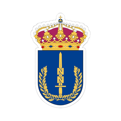Nedre Norrlands militärområdesstab vapen (Sweden) (Coat of Arms) STICKER Vinyl Kiss-Cut Decal 6 Inch White - The Sticker Space