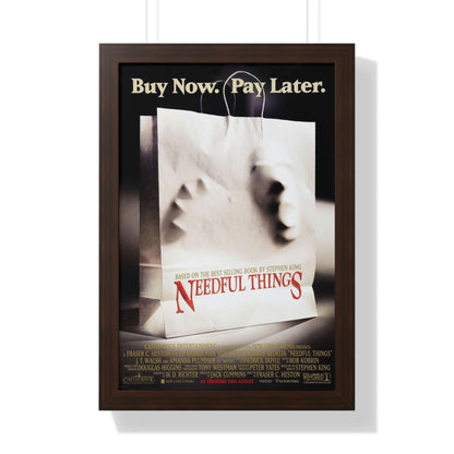 NEEDFUL THINGS 1993 - Framed Movie Poster-16″ x 24″-The Sticker Space