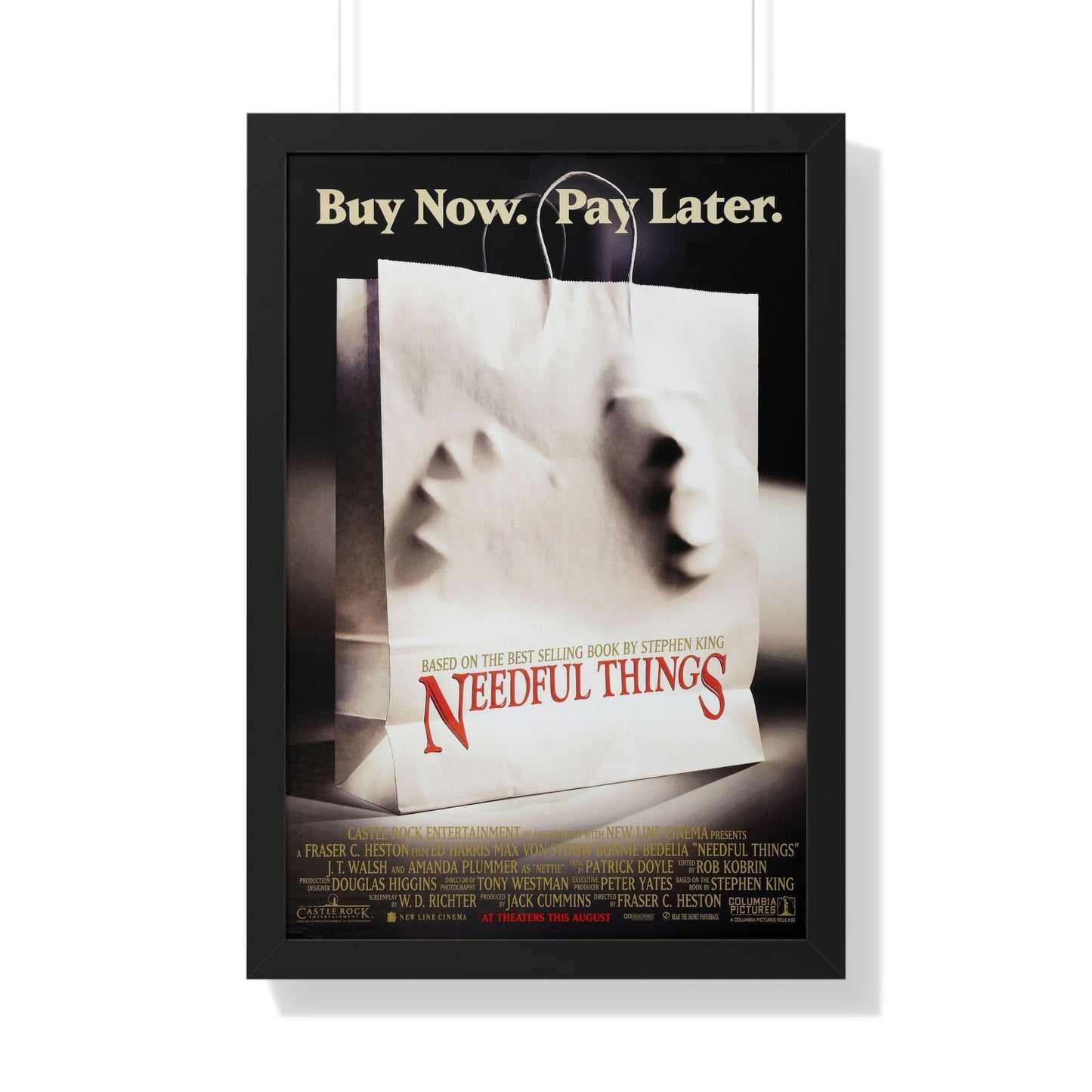 NEEDFUL THINGS 1993 - Framed Movie Poster-20" x 30"-The Sticker Space