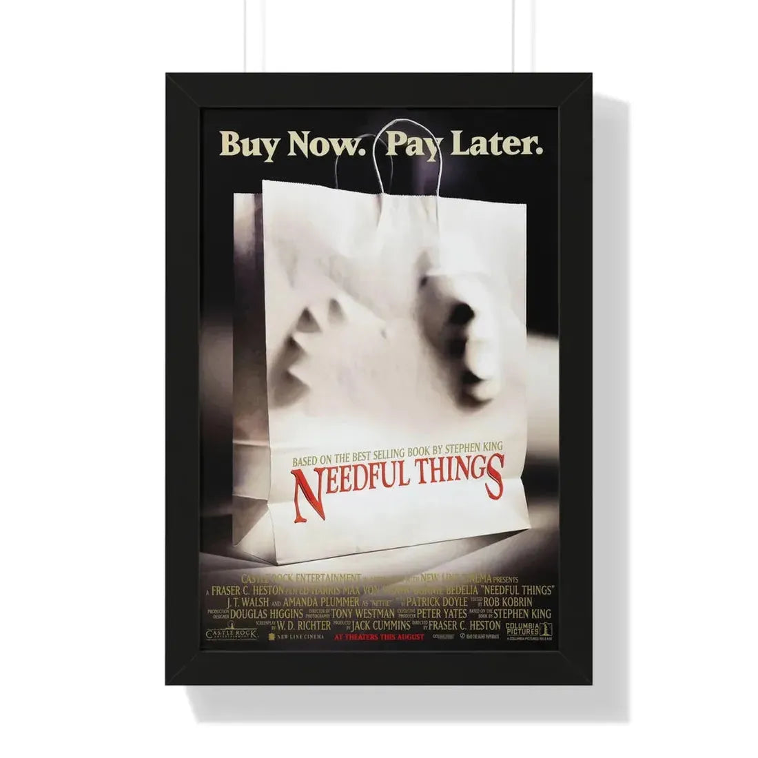 NEEDFUL THINGS 1993 - Framed Movie Poster - The Sticker Space
