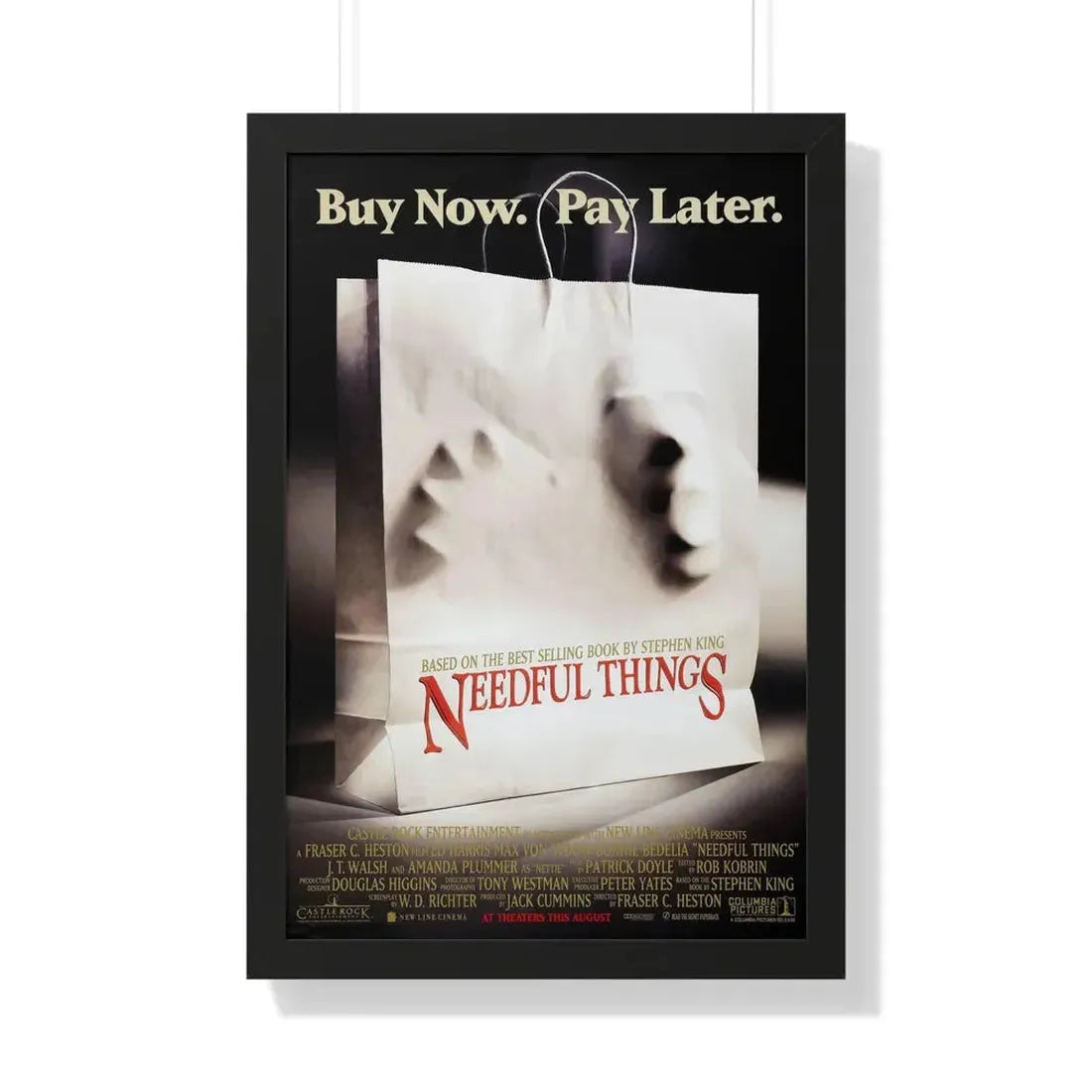 NEEDFUL THINGS 1993 - Framed Movie Poster - The Sticker Space