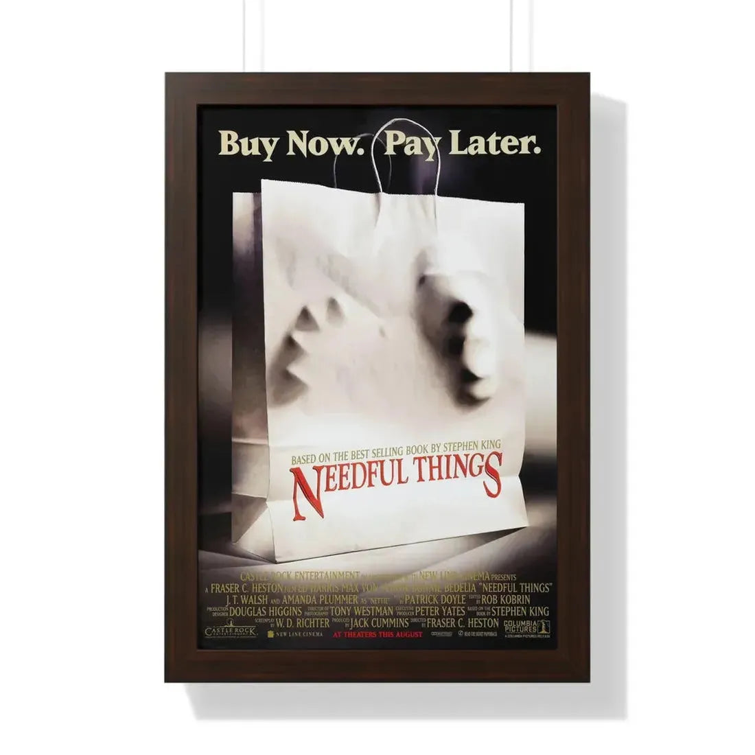 NEEDFUL THINGS 1993 - Framed Movie Poster - The Sticker Space