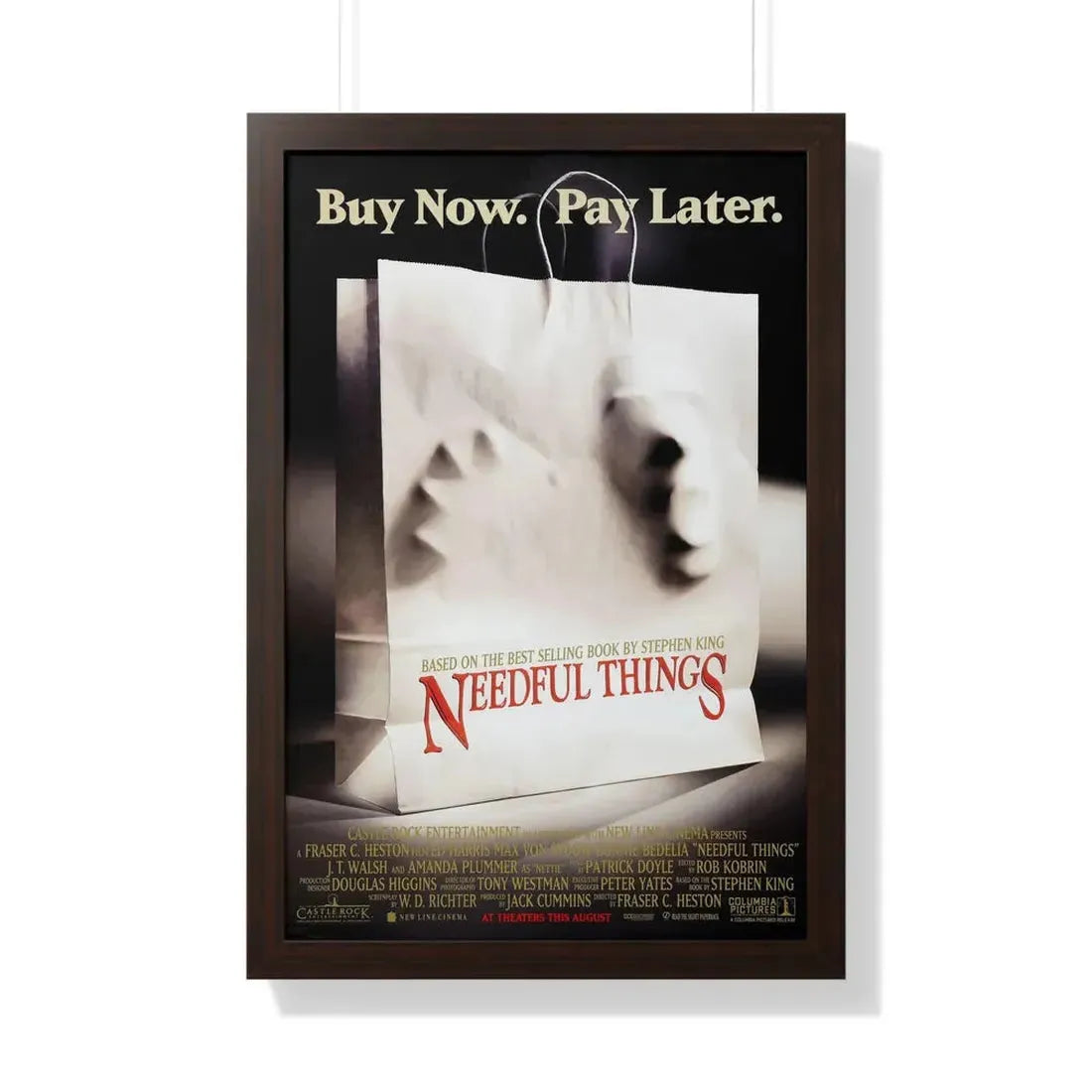 NEEDFUL THINGS 1993 - Framed Movie Poster - The Sticker Space