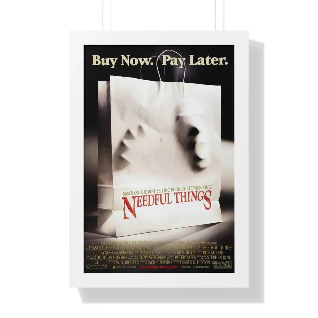 NEEDFUL THINGS 1993 - Framed Movie Poster - The Sticker Space